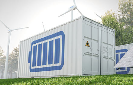 Solarna/skladišna kontejner energije